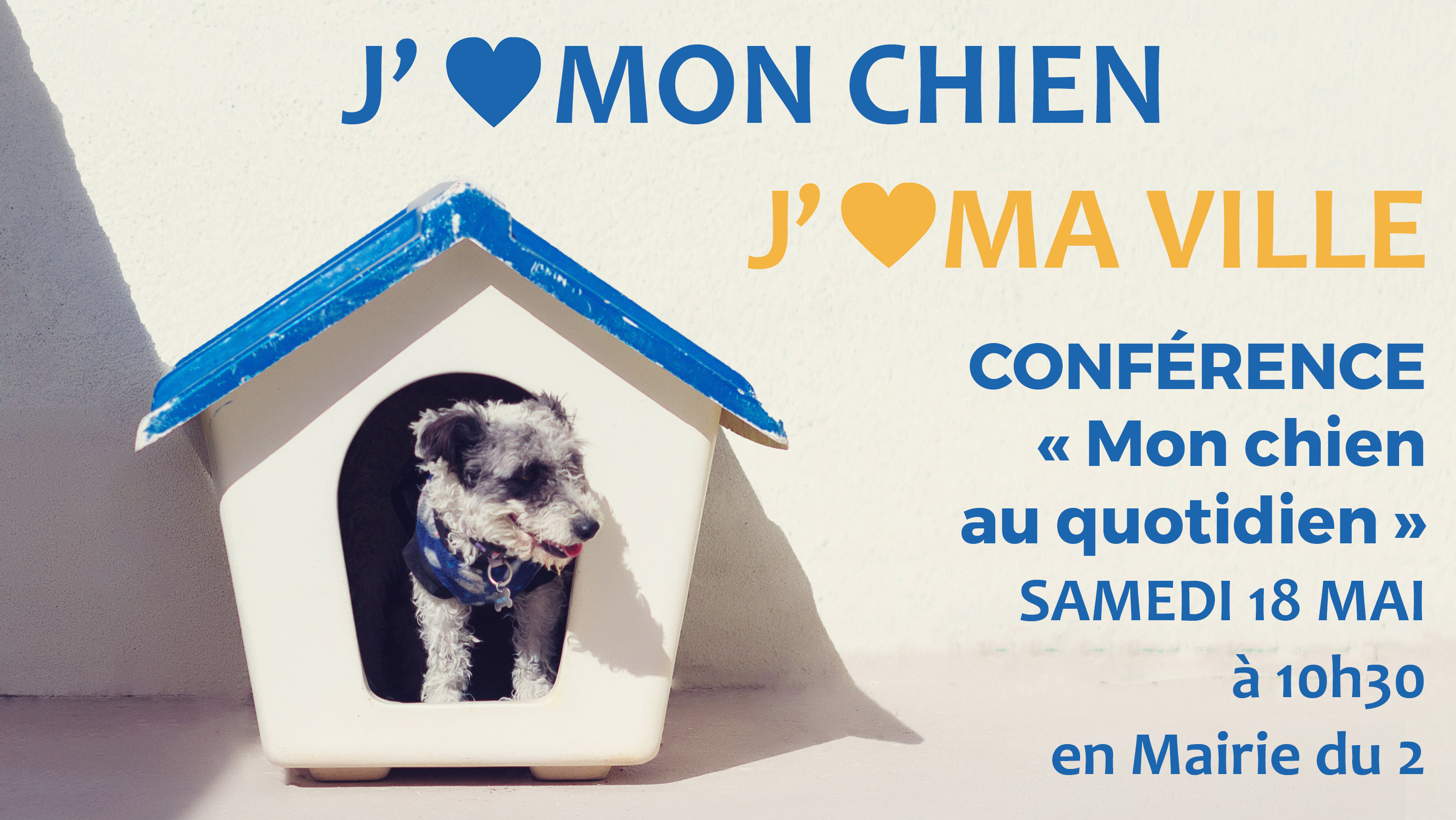 Conférence "Mon chien au quotidien" Lyon Mairie du 2